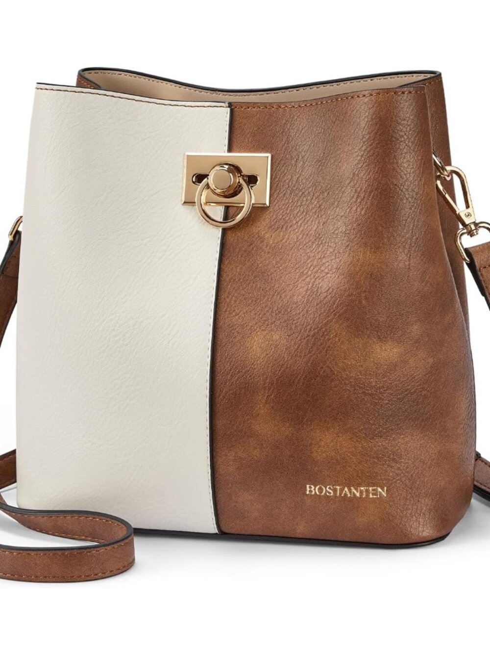 Crossbody Bucket Shoulder Bags for Women Vegan Leather Purse Cross Body Handbag